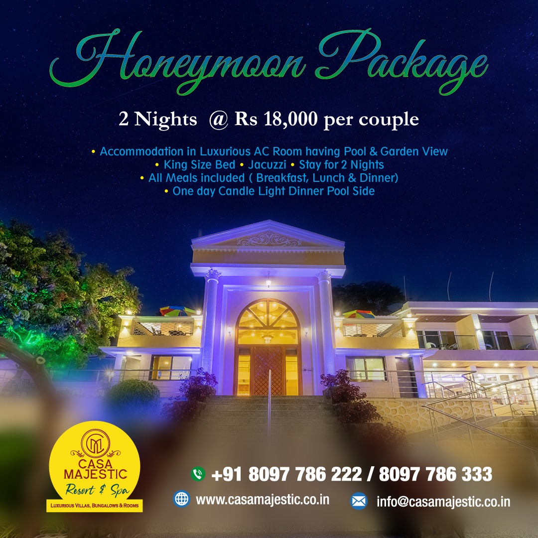 Honeymoon Special Offer at CasaMajestic Resort Panchgani